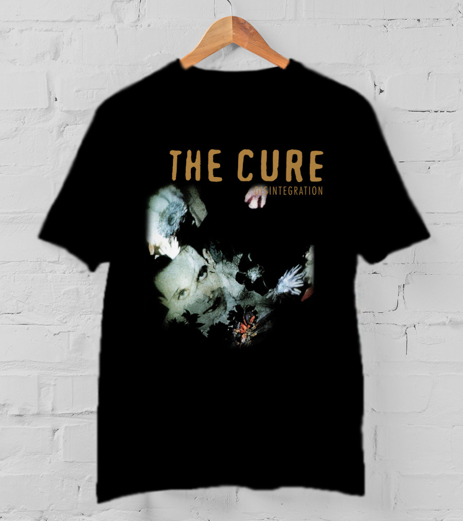 The Cure Disintegration Album Cover Floral Collage T-Shirt