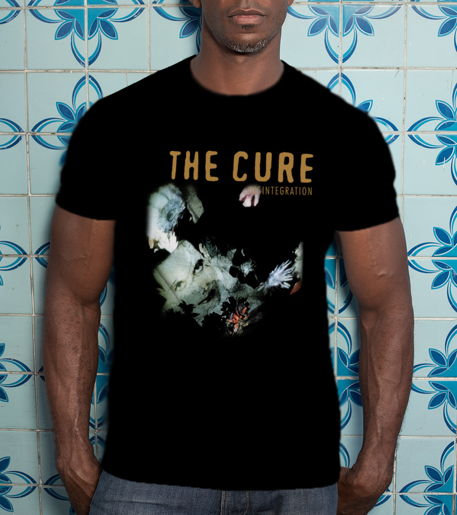 The Cure Disintegration Album Cover Floral Collage T-Shirt