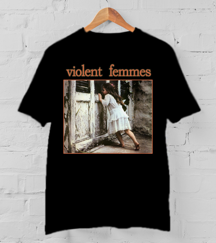 Violent Femmes Child Peeking Through Doorway Album Cover T-Shirt