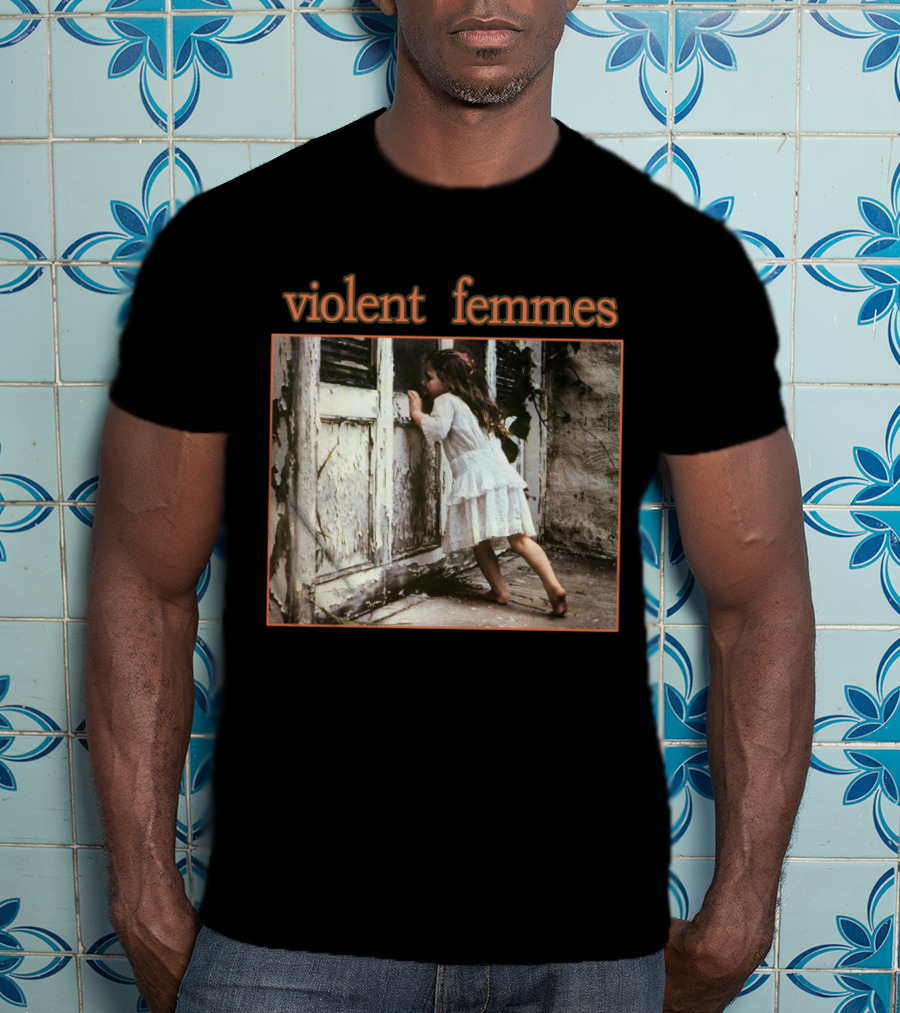 Violent Femmes Child Peeking Through Doorway Album Cover T-Shirt