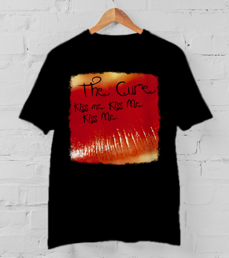 The Cure Kiss Me Kiss Me Kiss Me Red Lips T-Shirt
