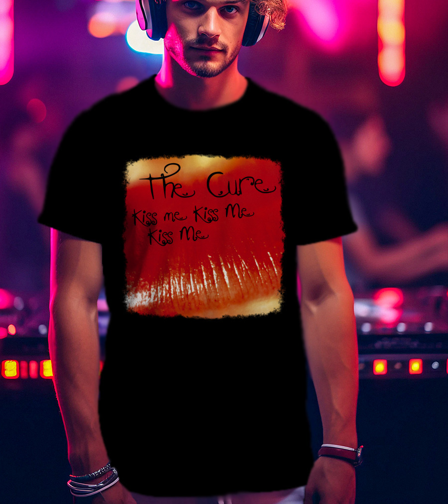 The Cure Kiss Me Kiss Me Kiss Me Red Lips T-Shirt