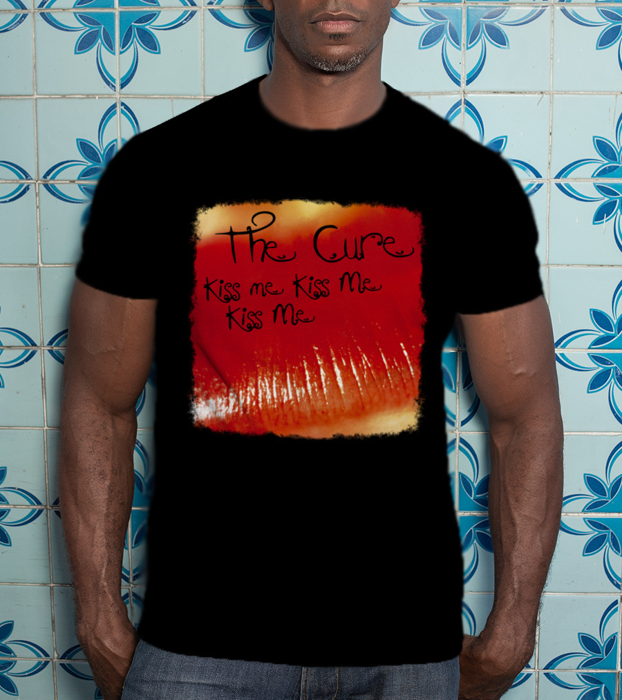 The Cure Kiss Me Kiss Me Kiss Me Red Lips T-Shirt
