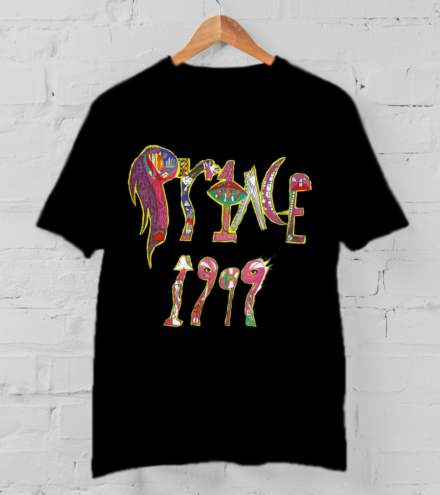 Prince 1999 Album Cover Art Psychedelic Style T-Shirt