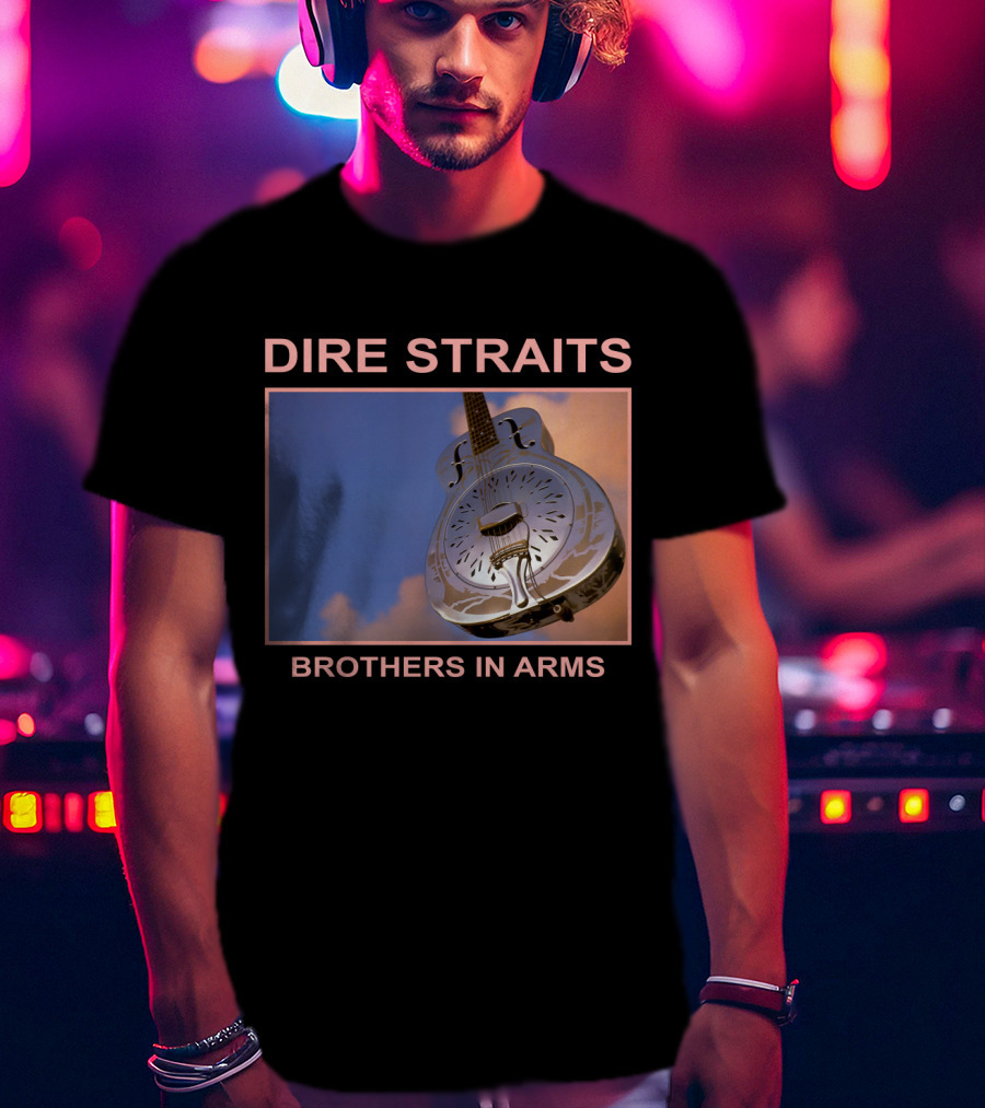Dire Straits Brothers In Arms Steel Guitar T-Shirt