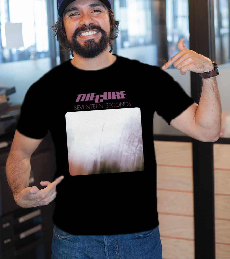 The Cure Seventeen Seconds Blurred Trees Album Cover T-Shirt