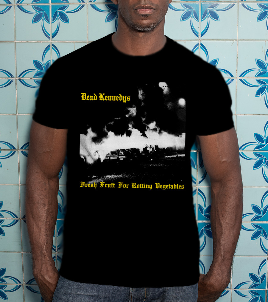 Dead Kennedys Fresh Fruit For Rotting Vegetables Burning Cars Scene T-Shirt