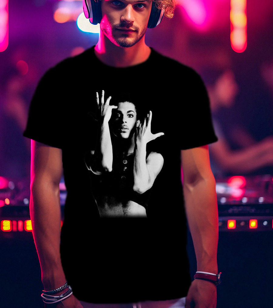 Prince Parade Black And White Iconic Pose T-Shirt