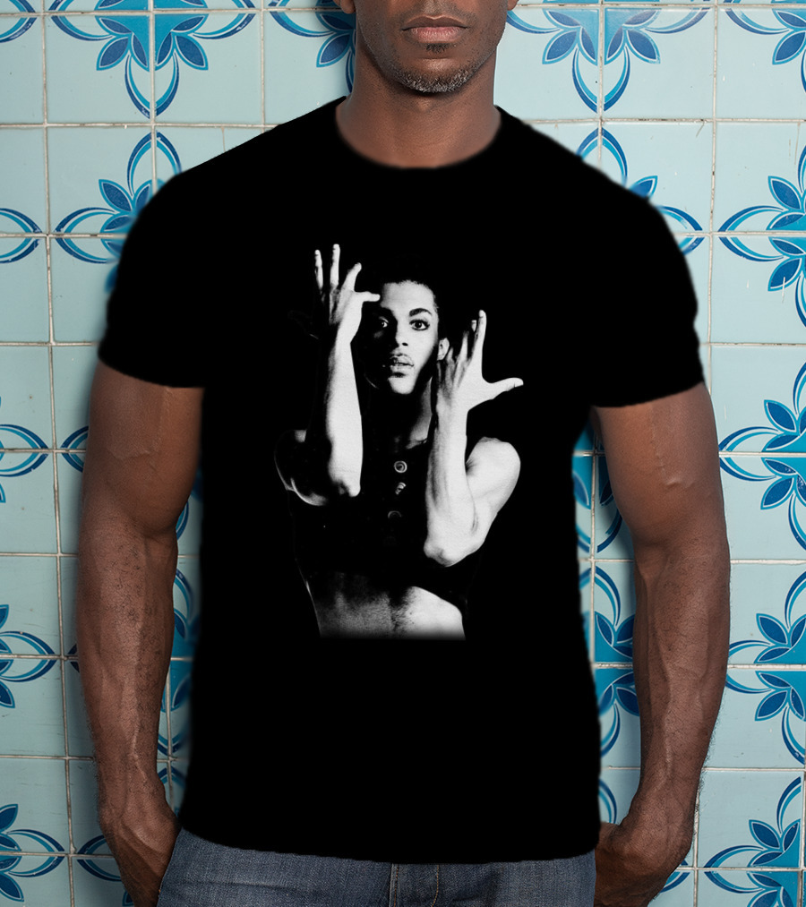 Prince Parade Black And White Iconic Pose T-Shirt