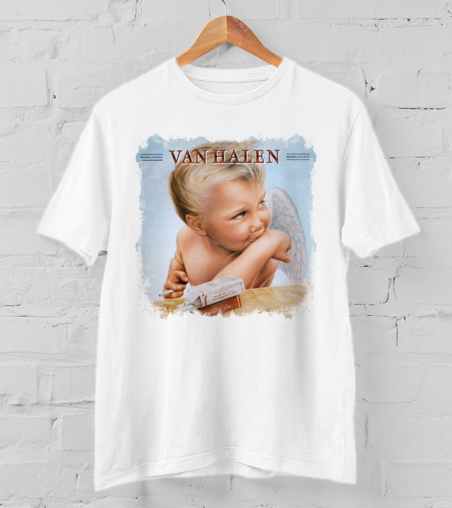 Van Halen 1984 Baby Angel Smoking Album Cover T-Shirt