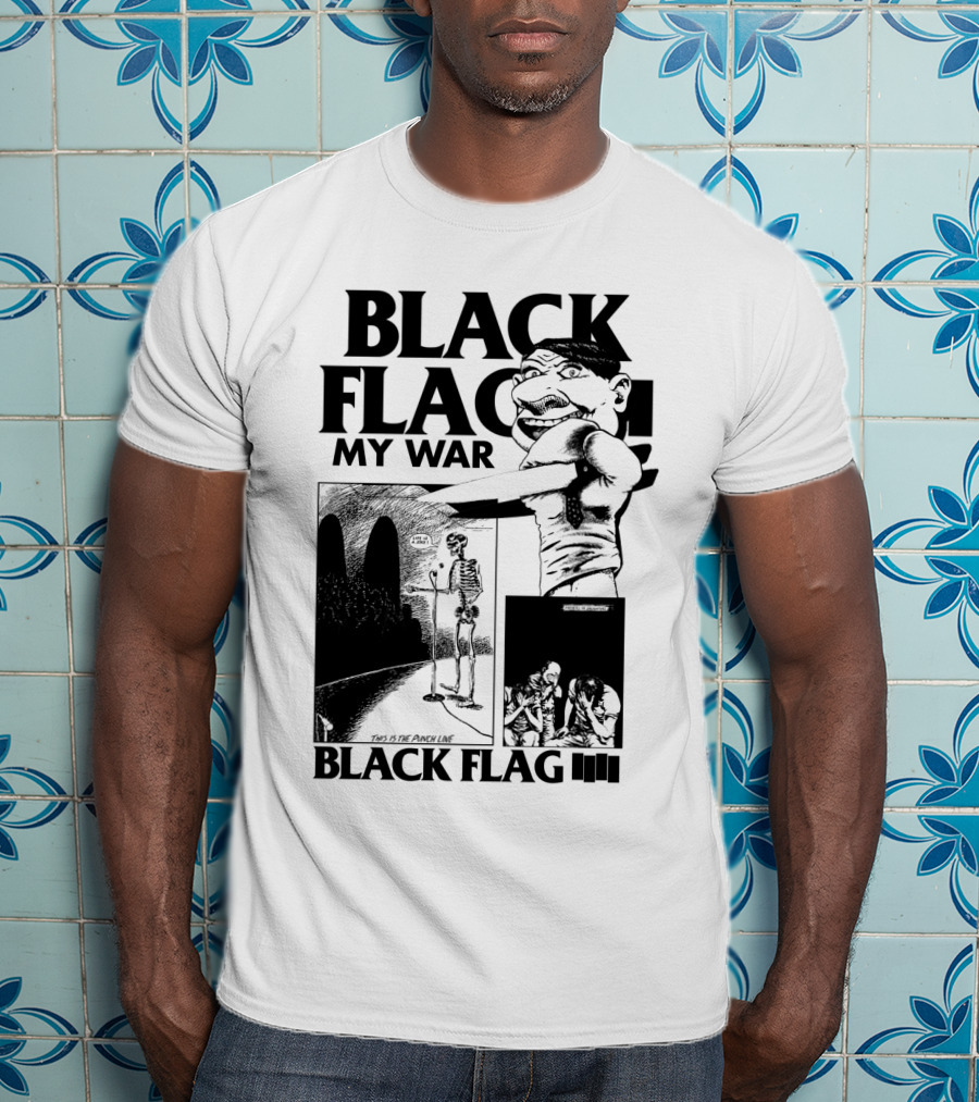 Black Flag My War This Is The Punch Line T-Shirt