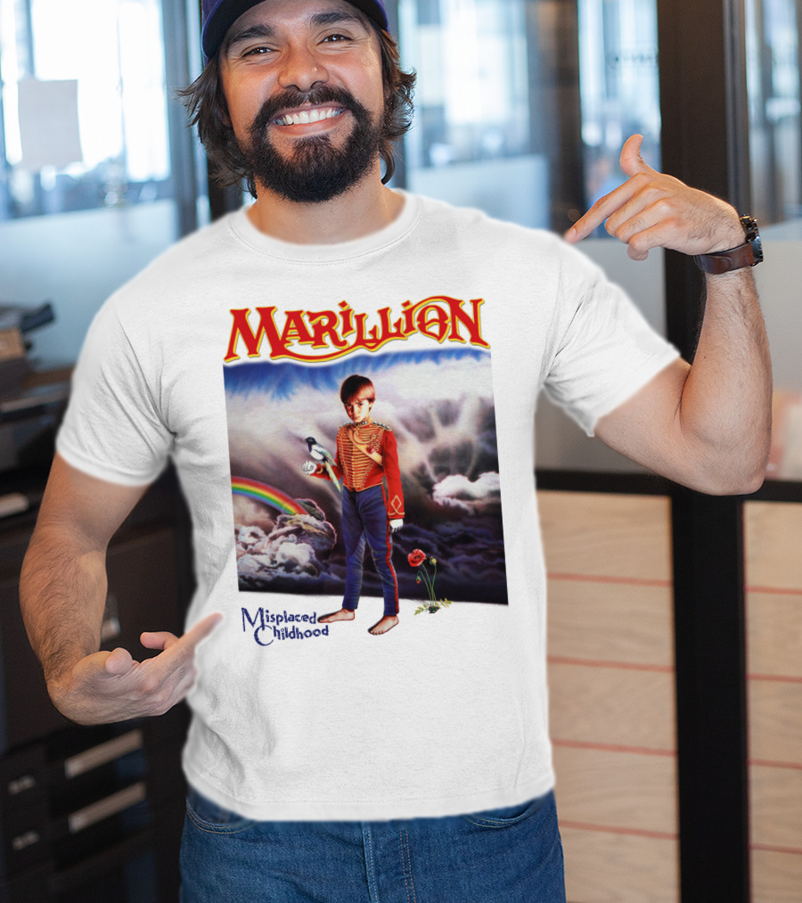 Marillion Misplaced Childhood Rainbow Cloudy Sky Soldier Boy T-Shirt