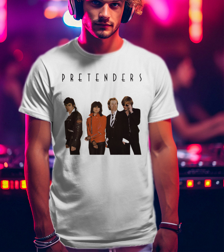 Pretenders Band Classic Album Cover Featuring Iconic Lineup T-Shirt