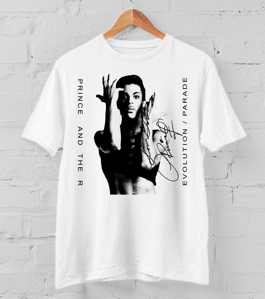 Prince And The Revolution Parade Signed Album Cover T-Shirt