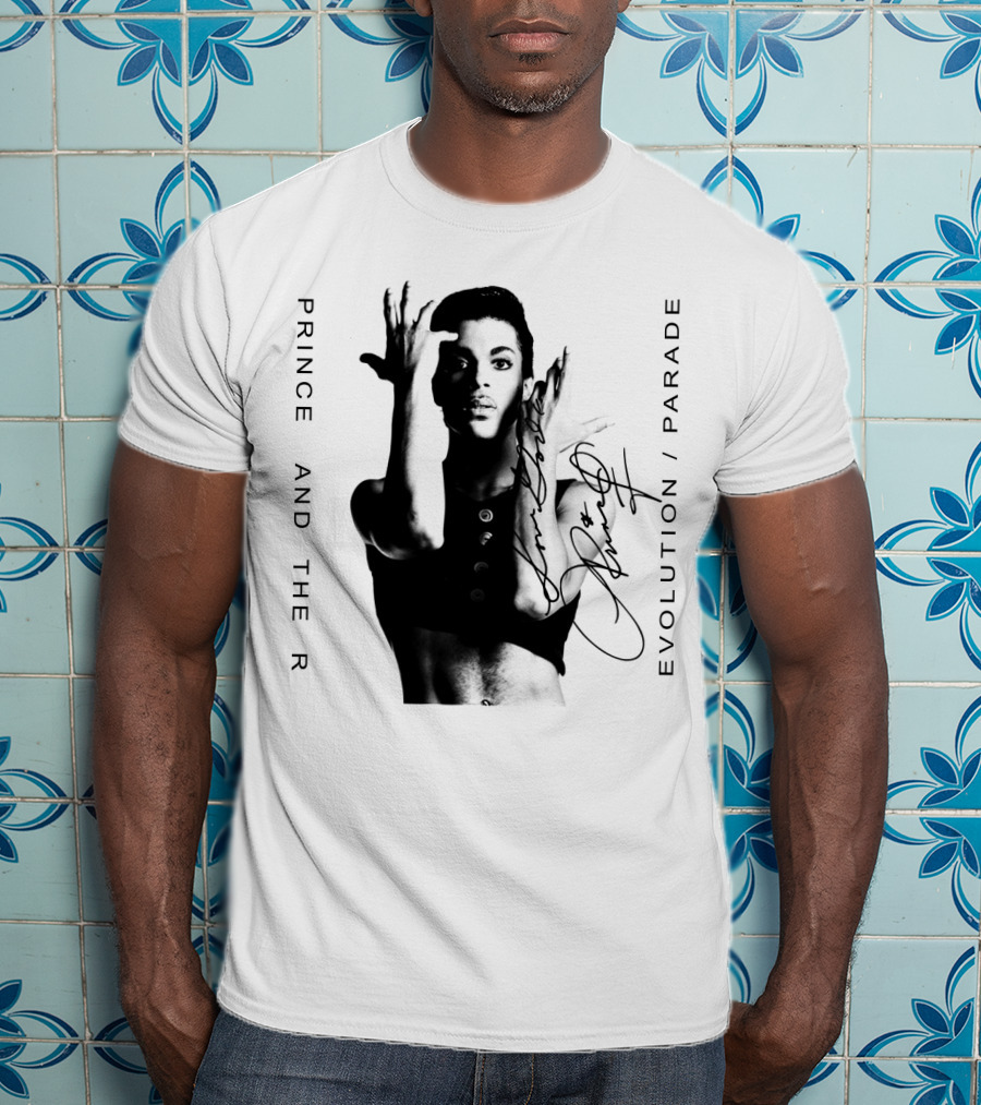 Prince And The Revolution Parade Signed Album Cover T-Shirt