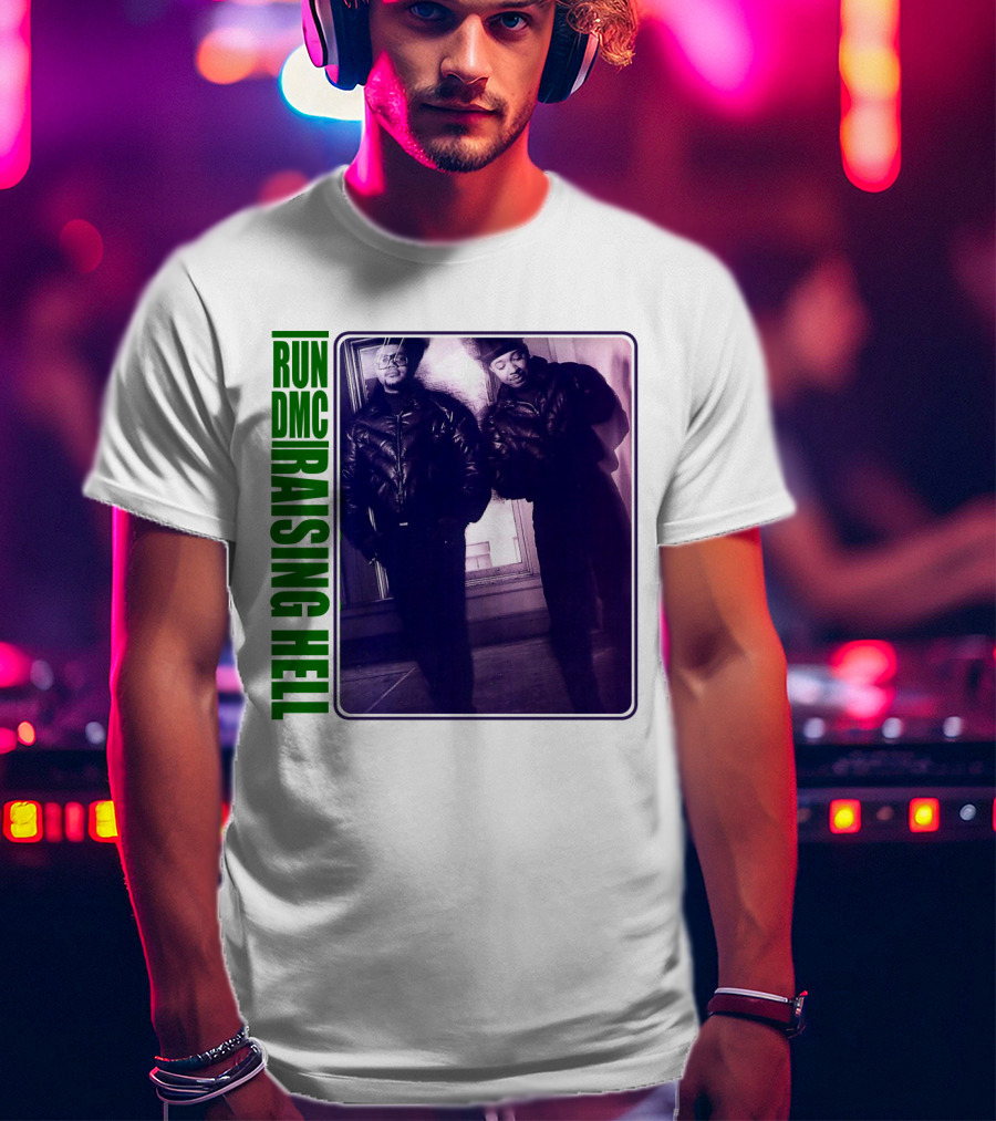 Run Dmc Raising Hell 1986 Music Album Hip Hop Legends T-Shirt
