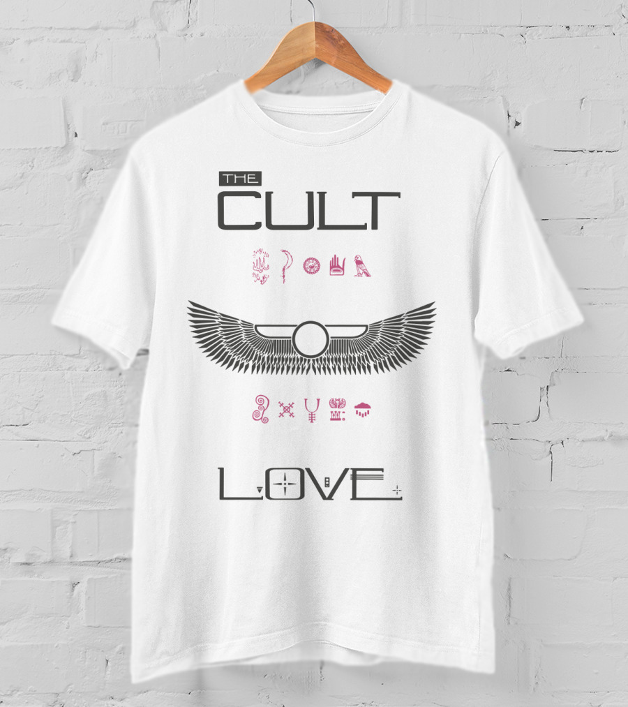 The Cult Love Ancient Symbols Winged Emblem T-Shirt