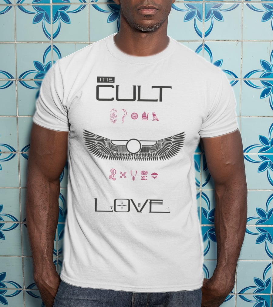 The Cult Love Ancient Symbols Winged Emblem T-Shirt