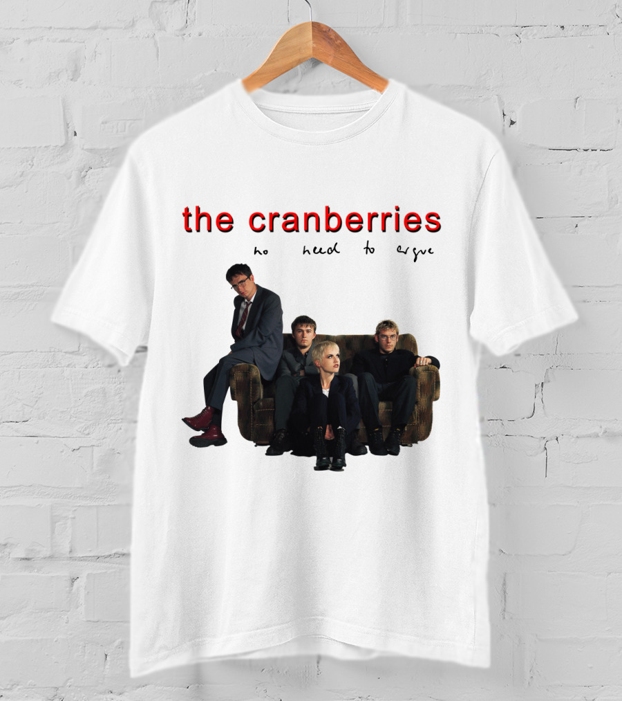 The Cranberries No Need To Argue Album Cover Sofa Band Members T-Shirt