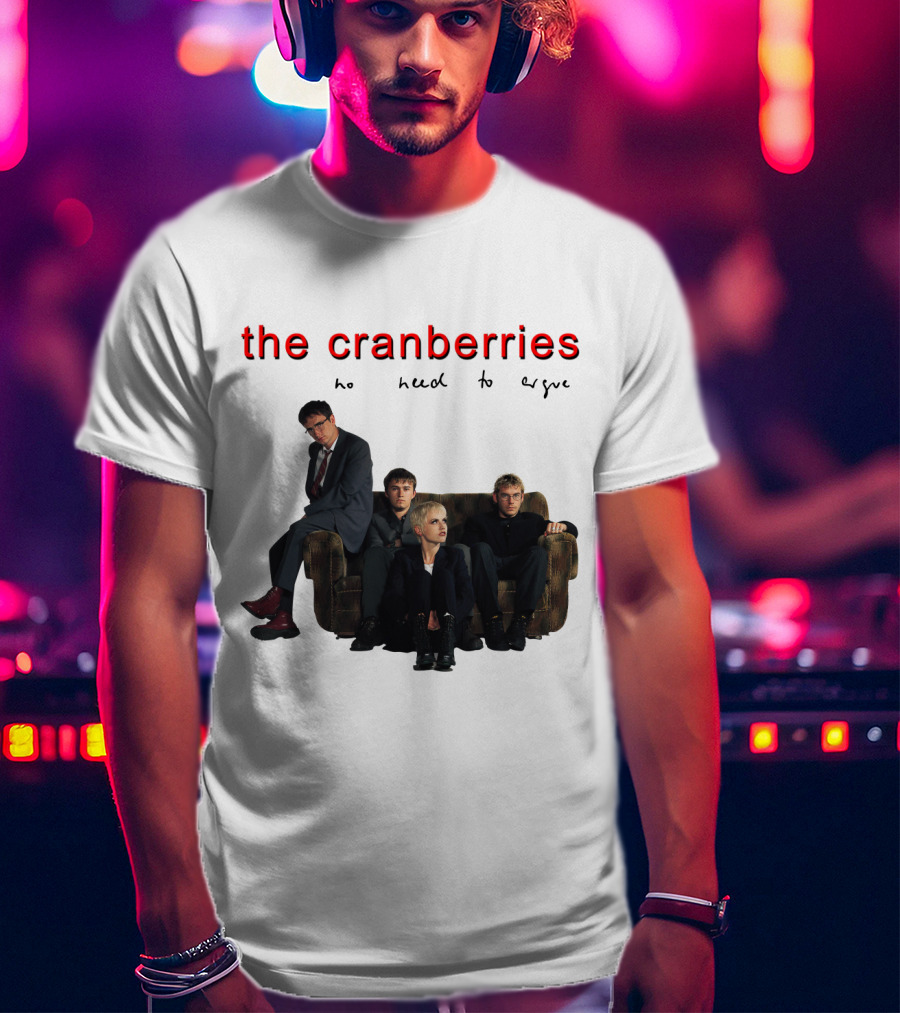 The Cranberries No Need To Argue Album Cover Sofa Band Members T-Shirt