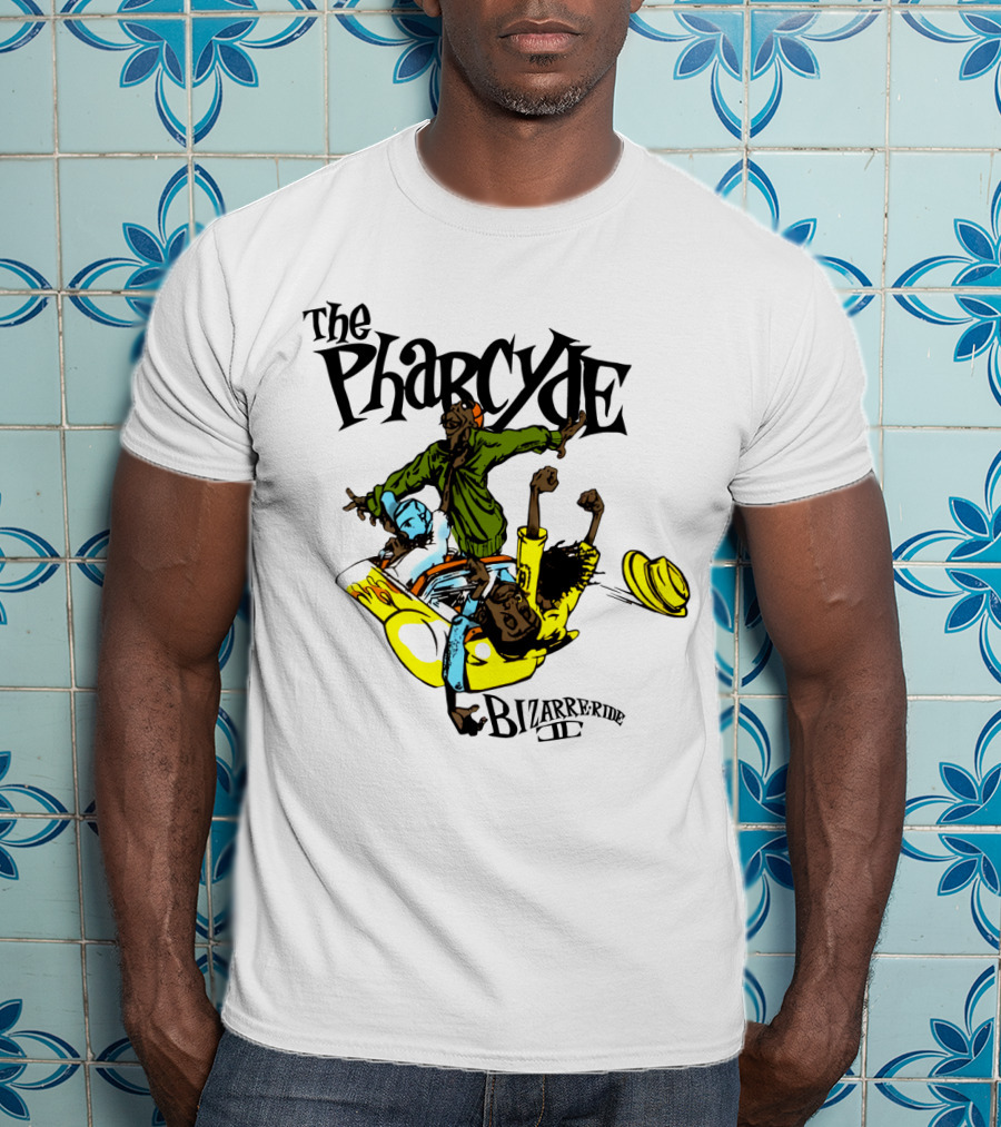 The Pharcyde Bizarre Ride Ii Cartoon Characters On Yellow Car T-Shirt