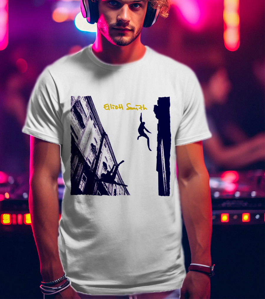 Elliott Smith Leaping Figures Urban Scene T-Shirt
