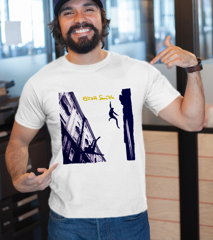 Elliott Smith Leaping Figures Urban Scene T-Shirt