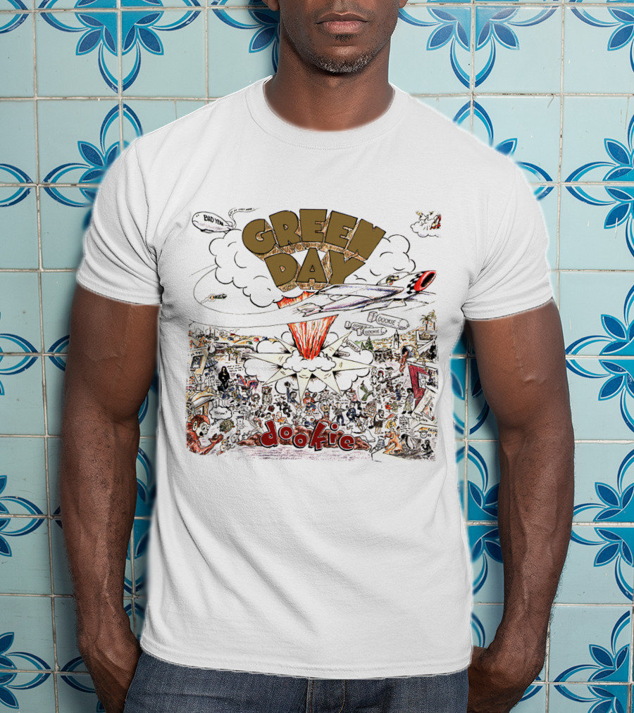 Green Day Dookie Album Cover Explosion T-Shirt