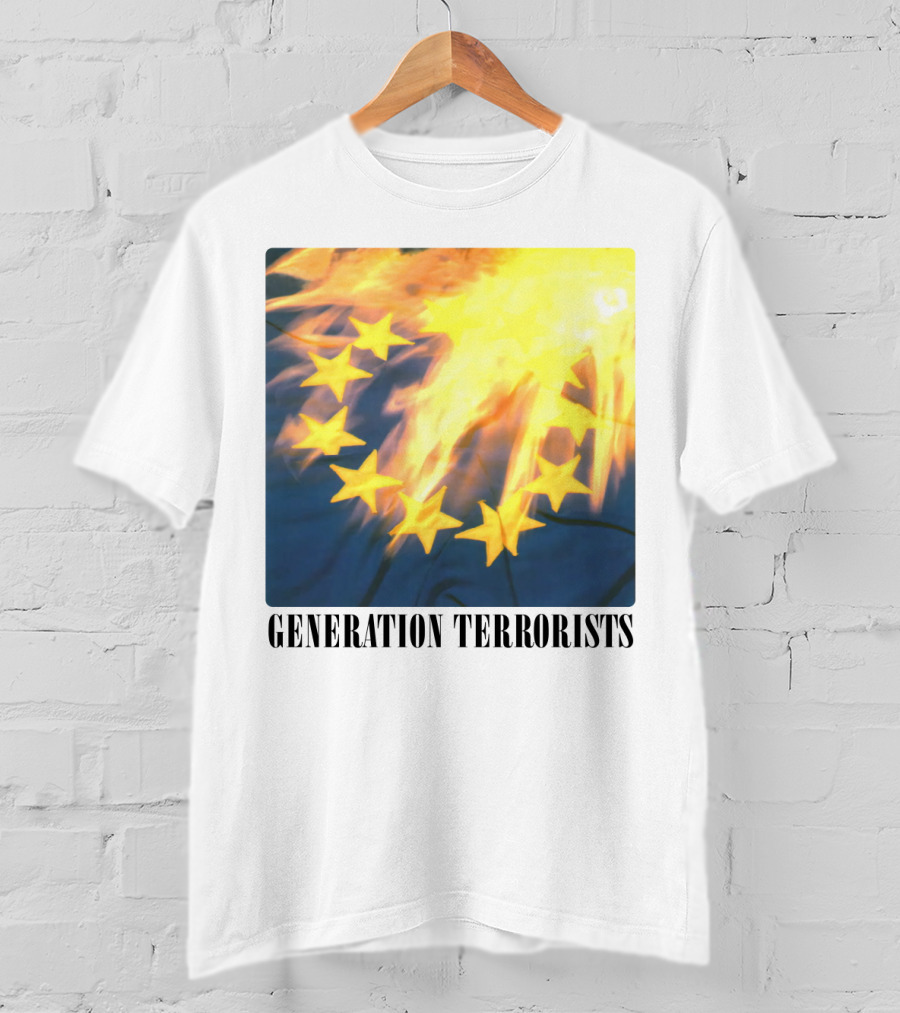 Manic Street Preachers Generation Terrorists European Flag Burning T-Shirt