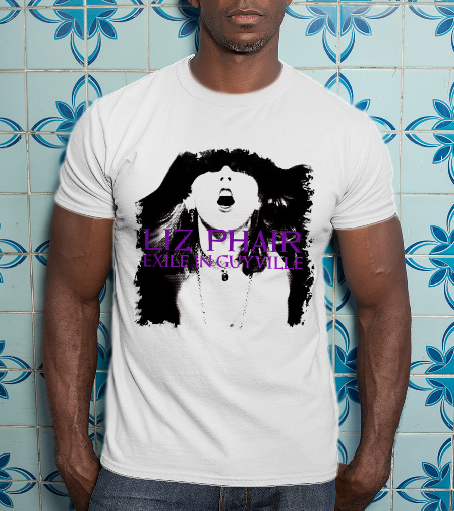 Liz Phair Exile In Guyville Bold Monochrome Portrait With Necklace T-Shirt