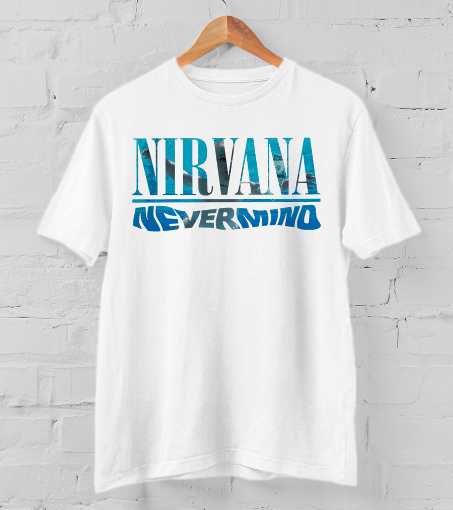 Nirvana Nevermind Album Cover Textured T-Shirt