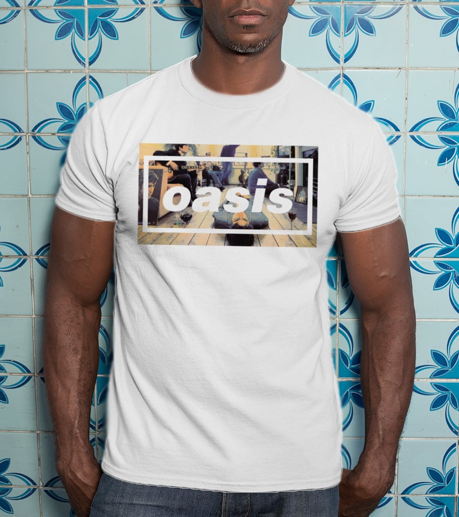 Oasis Definitely Maybe Rock Band Album Cover T-Shirt