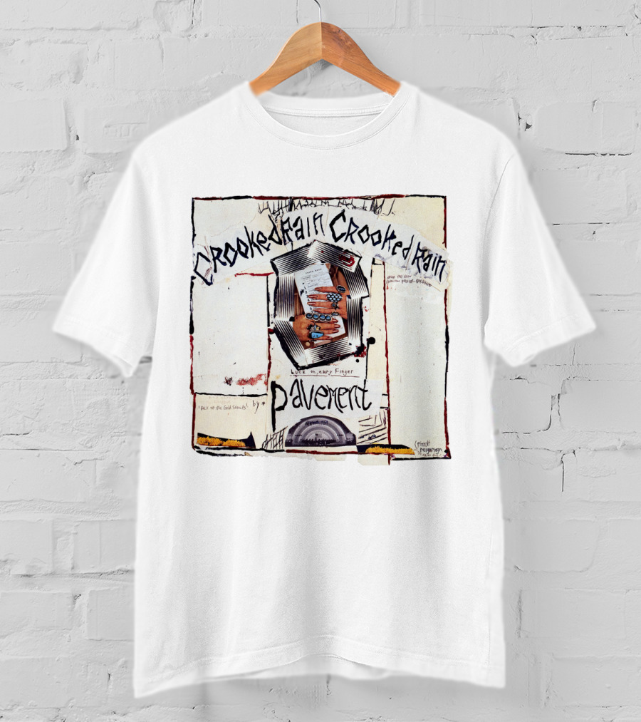 Pavement Crooked Rain Finger Cards T-Shirt