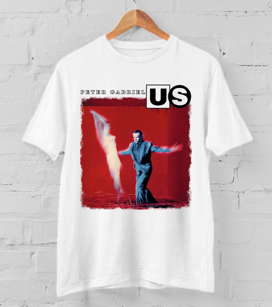 Peter Gabriel Us Album Cover Red Background Dance Image T-Shirt