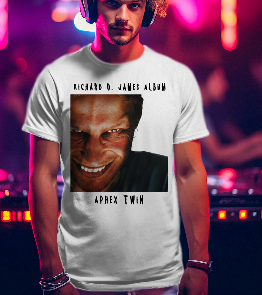 Richard D. James Album Aphex Twin Smiling Face T-Shirt