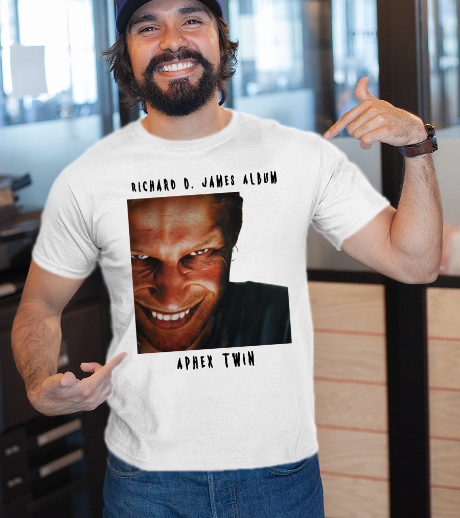Richard D. James Album Aphex Twin Smiling Face T-Shirt