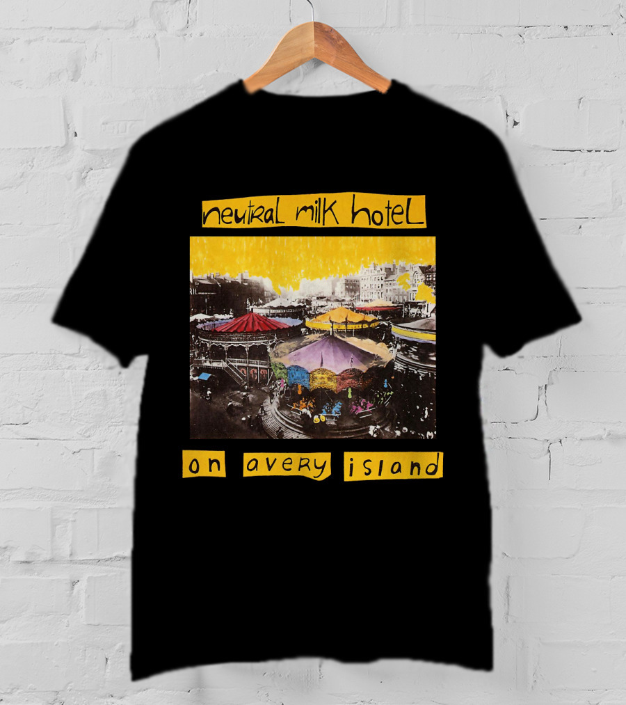 Neutral Milk Hotel Colorful Carousel On Avery Island T-Shirt
