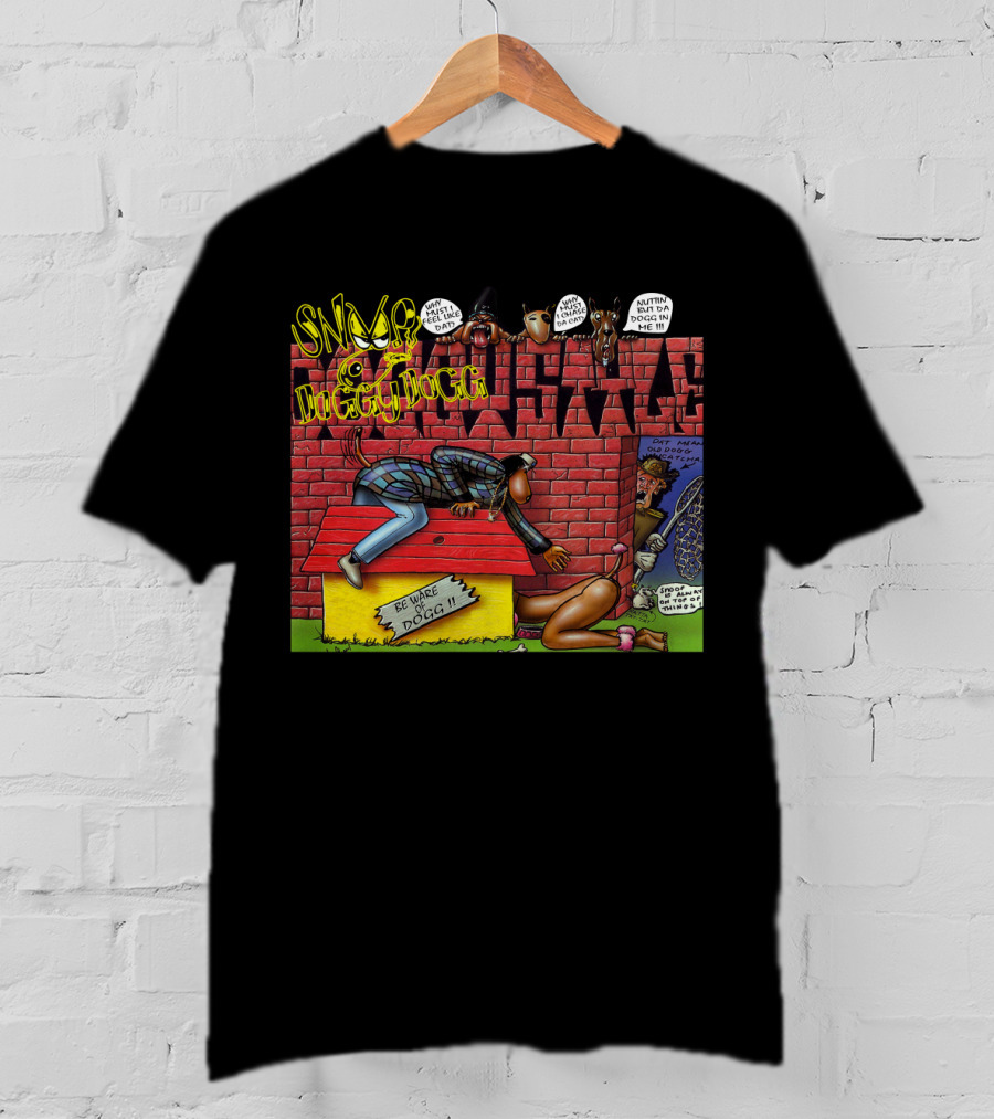 Snoop Doggy Dogg Doggystyle Album Cover Comic Be Ware Of Dogg 1993 T-Shirt