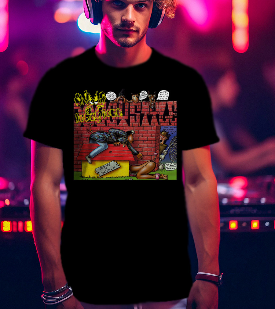 Snoop Doggy Dogg Doggystyle Album Cover Comic Be Ware Of Dogg 1993 T-Shirt