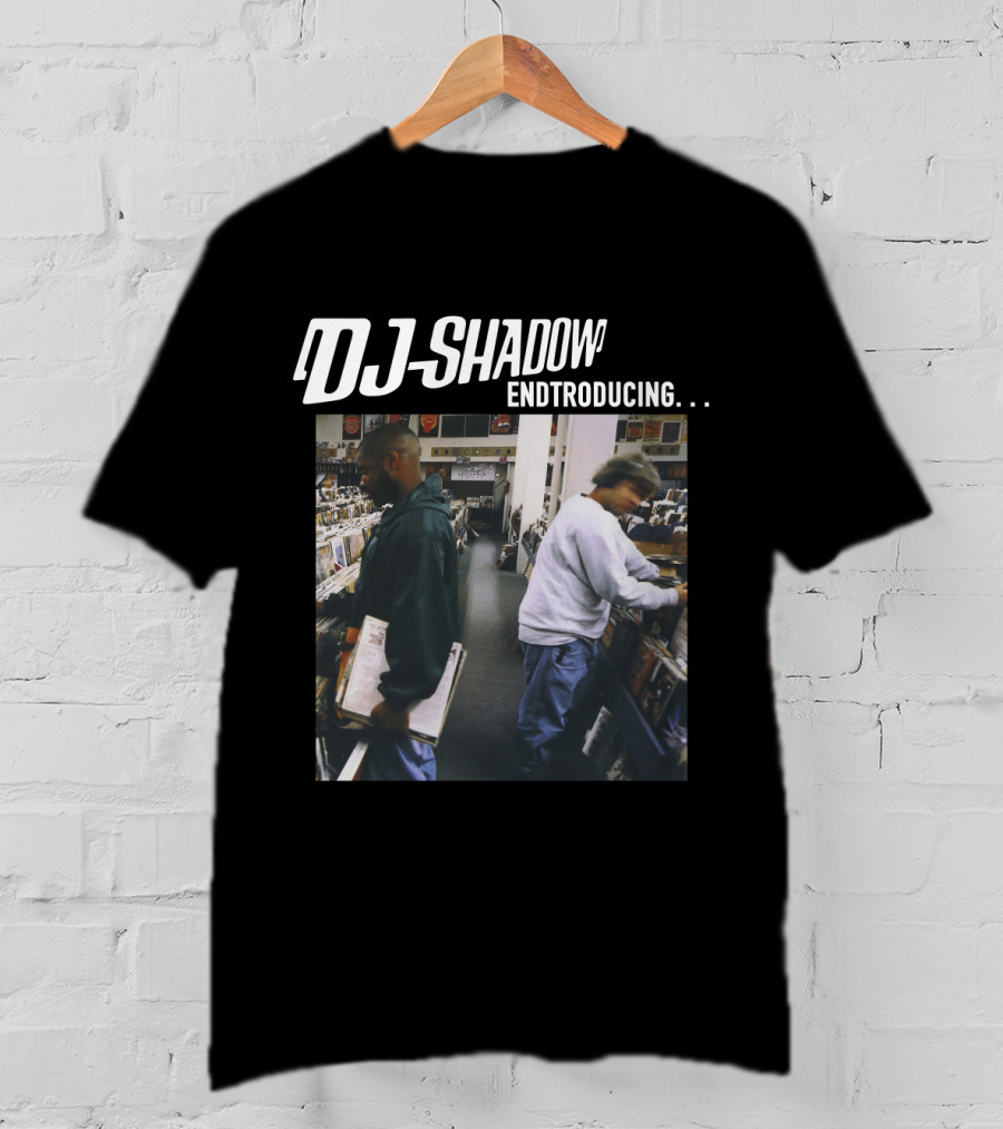 Dj Shadow Endtroducing Album Cover Vinyl Record Store Scene T-Shirt