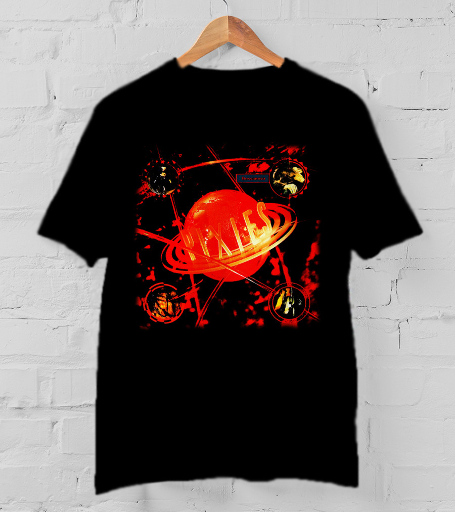 Pixies Bossanova Album Cover With Red Planet And Orbiting Images T-Shirt