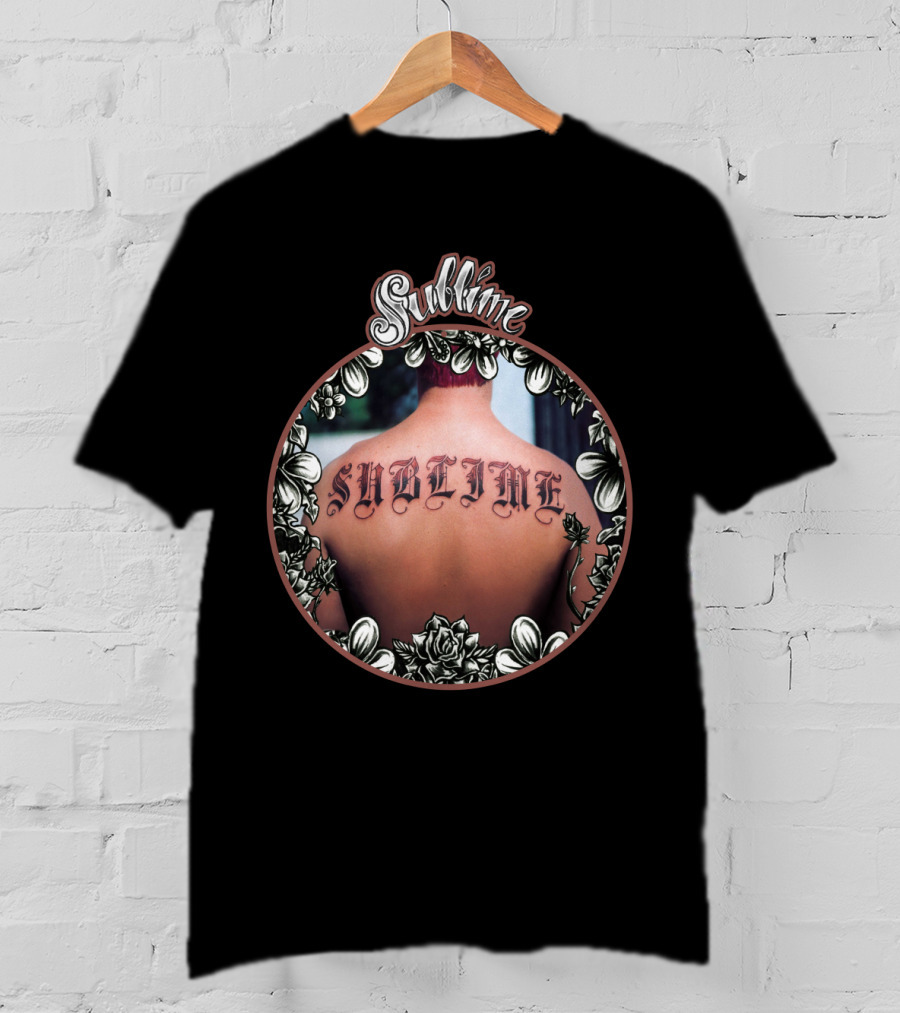 Sublime Floral Tattoo Back T-Shirt
