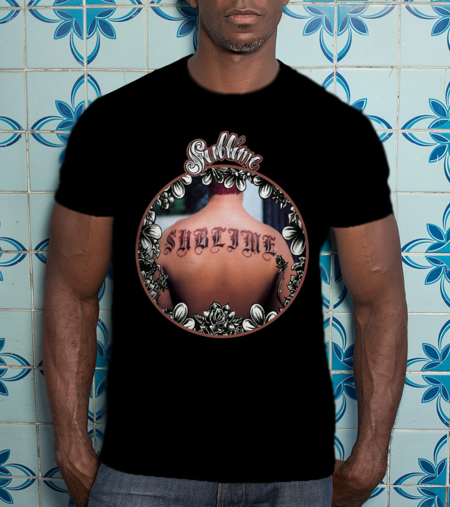 Sublime Floral Tattoo Back T-Shirt