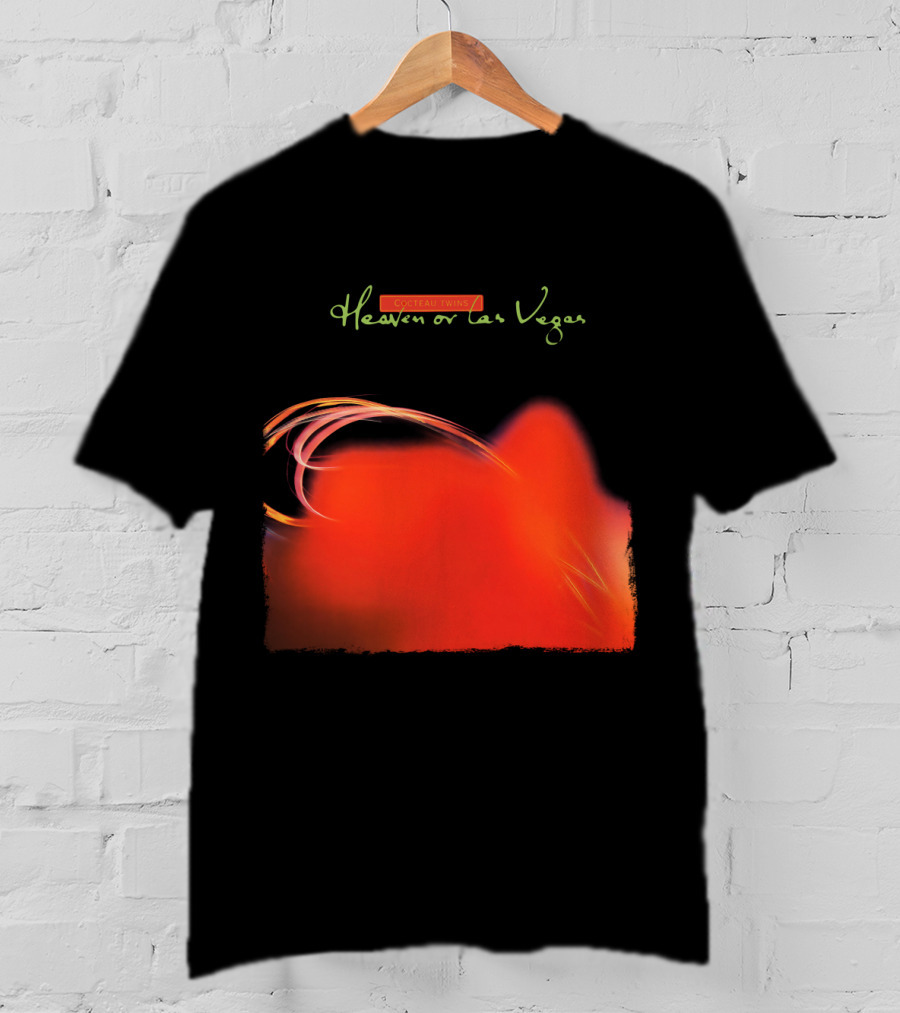 Cocteau Twins Heaven Or Las Vegas Red Abstract Swirl T-Shirt