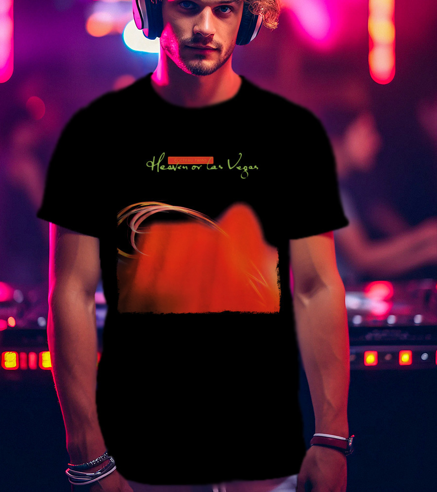 Cocteau Twins Heaven Or Las Vegas Red Abstract Swirl T-Shirt