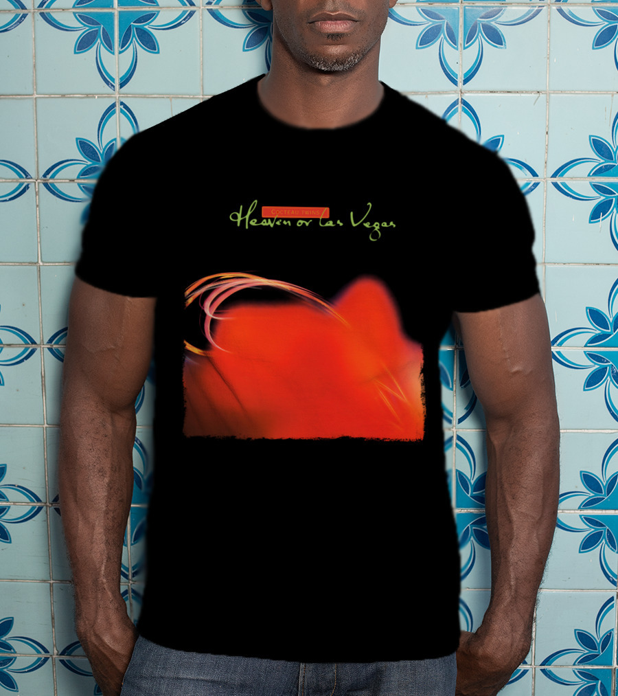 Cocteau Twins Heaven Or Las Vegas Red Abstract Swirl T-Shirt