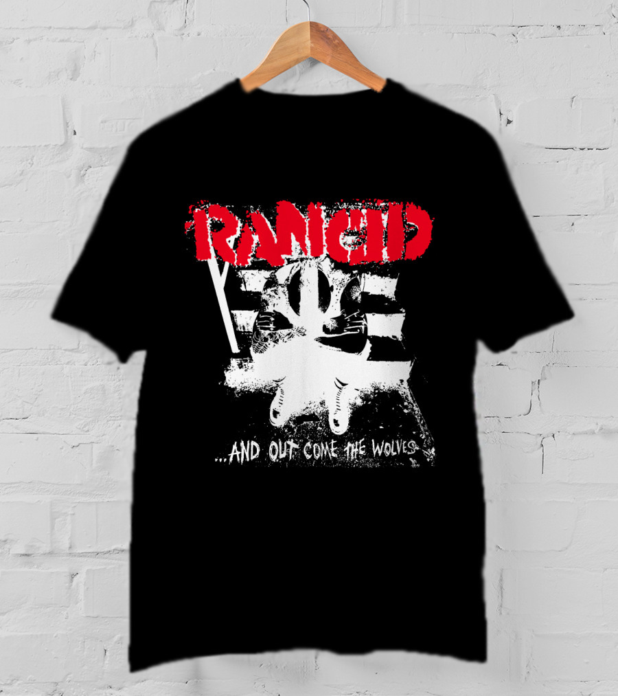 Rancid And Out Come The Wolves Punk Album Cover Sitting Figure T-Shirt