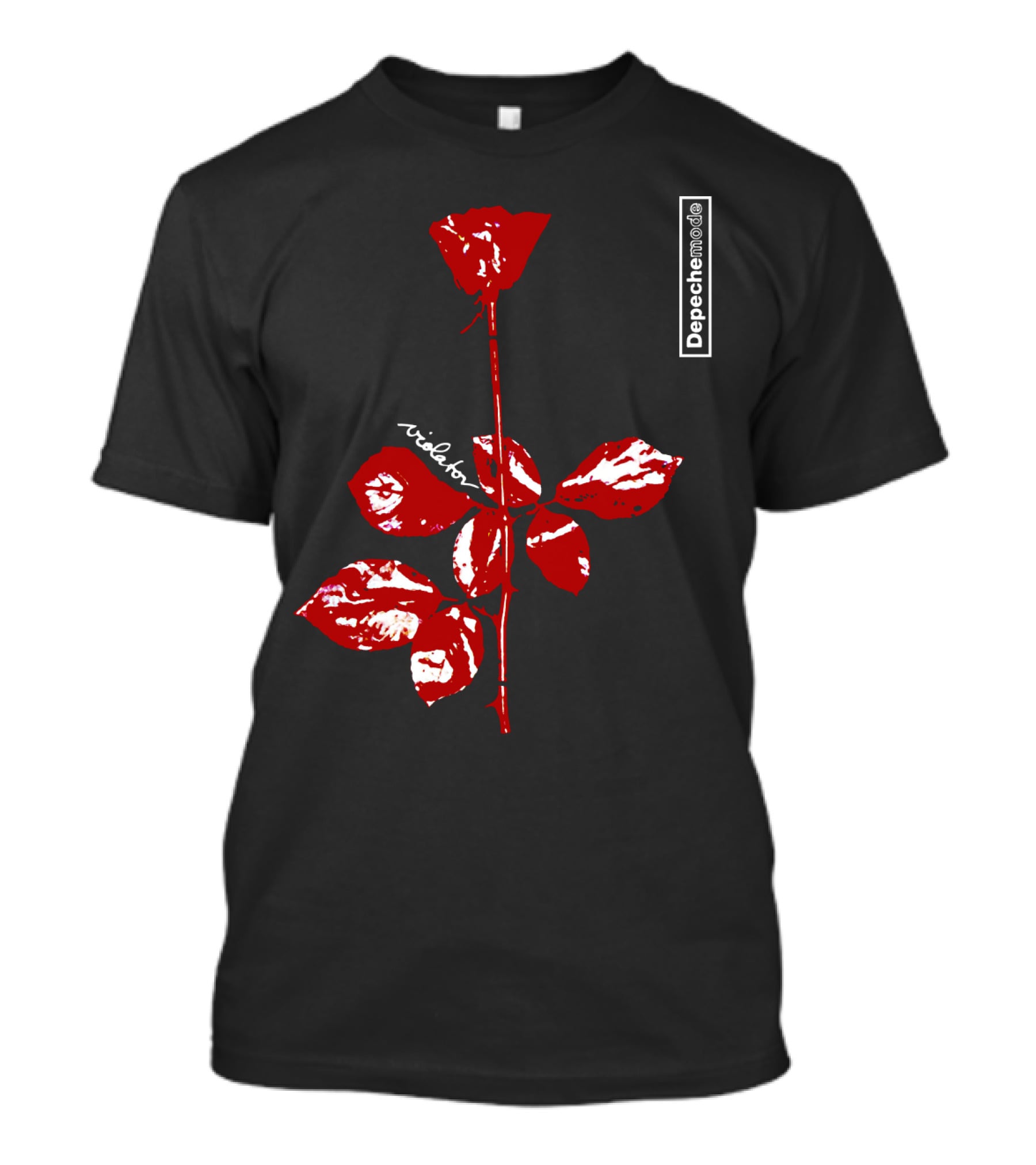 Depeche Mode Violator Album Red Rose T-Shirt