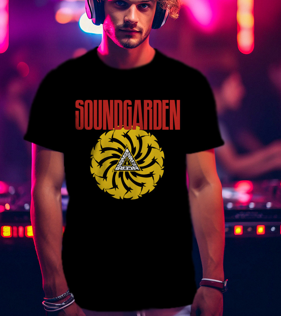Soundgarden Badmotorfinger Spiral Triangle T-Shirt