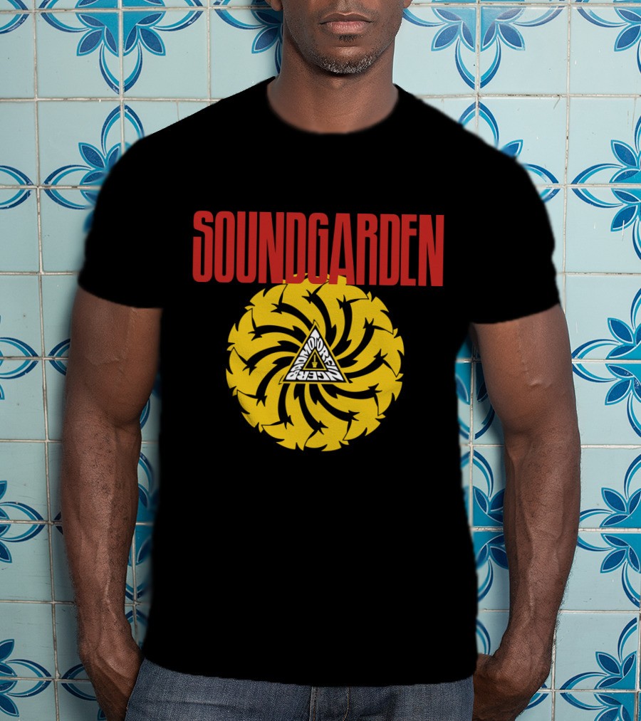 Soundgarden Badmotorfinger Spiral Triangle T-Shirt
